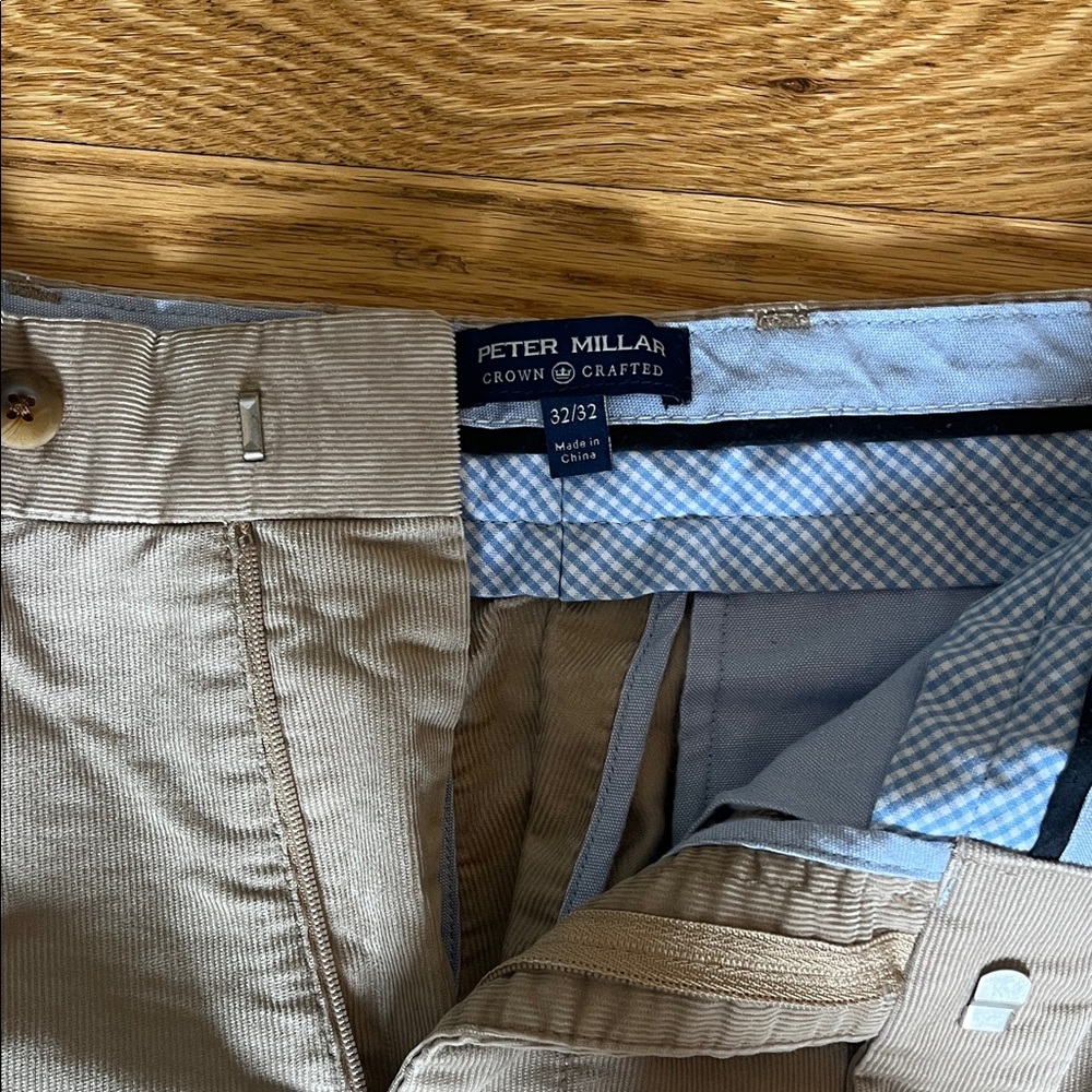 Peter Millar Men's Tan Corduroy Pants - New without Tags
